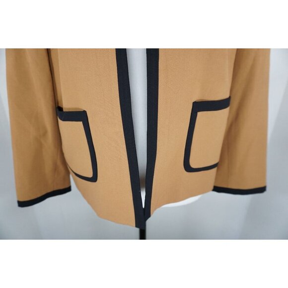 Nine West Women's Ponte Neck Jacket w/ Trimming Detail - Size 8 - Picture 9 of 16